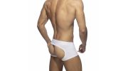 BOXER BOTTOMLESS FETISH BLANC ADF35 - ADDICTED