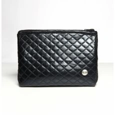 TROUSSE DE TOILETTE MATELASSE NOIR AC175 - ES COLLECTION