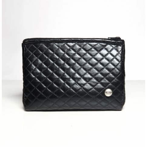 TROUSSE DE TOILETTE MATELASSE NOIR AC175 - ES COLLECTION TROUSSE DE TOILETTE MATELASSE NOIR AC175 - ES COLLECTION