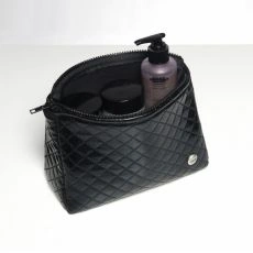 TROUSSE DE TOILETTE MATELASSE NOIR AC175 - ES COLLECTION