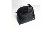 TROUSSE DE TOILETTE MATELASSE NOIR AC175 - ES COLLECTION