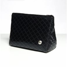 TROUSSE DE TOILETTE MATELASSE NOIR AC175 - ES COLLECTION