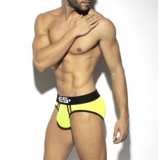 SLIP SPORTIVE JAUNE FLUO UN493 - ES COLLECTION