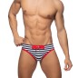 SLIP DE BAIN SAILOR MARINIERE ROUGE ADS286 - ADDICTED SLIP DE BAIN SAILOR MARINIERE ROUGE ADS286 - ADDICTED