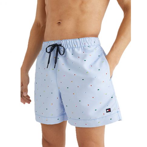 SHORT DE BAIN MEDIUM DRAWSTRING PRINT BLEU M02479 - TOMMY HILFIGER