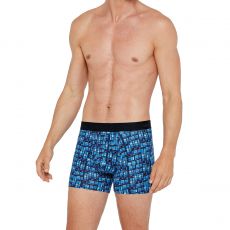 BOXER IMPRIME GEOMETRIQUE BLEU 1231K40 - IMPETUS