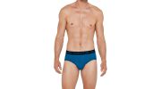 PACK DE DEUX SLIPS MARINE ET BLEU 1112K49P2 - IMPETUS