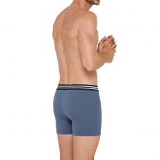 PACK DE DEUX BOXERS JAUNE ET BLEU EN COTON STRETCH 1247K49P2 - IMPETUS