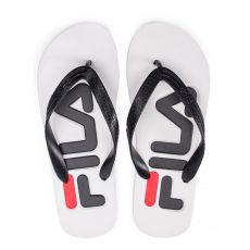 CLAQUETTES/TONGS TROY SLIPPER BLANC ET NOIR FFM0007 - FILA
