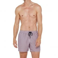SHORT DE BAIN ROSE A IMPRIME - IMPETUS