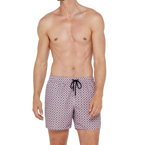 SHORT DE BAIN ROSE A IMPRIME - IMPETUS