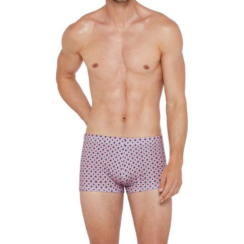 BOXER DE BAIN ROSE A IMPRIME - IMPETUS