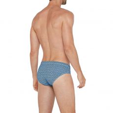 SLIP DE BAIN BLEU A MOTIF - IMPETUS