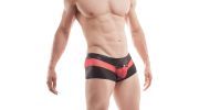 BOXER ROUGE ET NOIR BRILLANT POISON - 377T257 - WOJOER