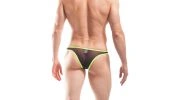 TANGA NOIR ET JAUNE - 333B44 - WOJOER