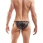 SLIP MOTIF LEOPARD NOIR ET ARGENT - SP9B8 - WOJOER SLIP MOTIF LEOPARD NOIR ET ARGENT - SP9B8 - WOJOER
