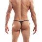 MINI STRING MOTIF LEOPARD NOIR ET ARGENT - SP9B3 - WOJOER