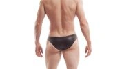SLIP NOIR SIMILICUIR - 380W446 - WOJOER
