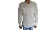 CLAVIN KLEIN JEANS CHEMISE HOMME COMPACT COTTON CREME