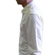 CLAVIN KLEIN JEANS CHEMISE HOMME COMPACT COTTON CREME