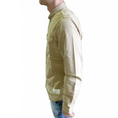 CLAVIN KLEIN JEANS CHEMISE HOMME COMPACT COTTON BEIGE / MARRON
