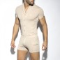 BODY SUIT SLEEVES BEIGE SP256 - ES COLLECTION