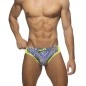 SLIP DE BAIN IMPRIME CACHEMIRE ALL OVER VIOLET ADS292 - ADDICTED