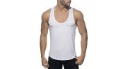 DEBARDEUR EN COTON COL U BLANC AD997 - ADDICTED