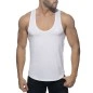 DEBARDEUR EN COTON COL U BLANC AD997 - ADDICTED