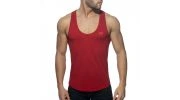 DEBARDEUR EN COTON COL U ROUGE AD997 - ADDICTED
