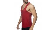 DEBARDEUR EN COTON COL U ROUGE AD997 - ADDICTED