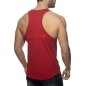 DEBARDEUR EN COTON COL U ROUGE AD997 - ADDICTED