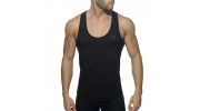 DEBARDEUR EN COTON COL U NOIR AD997 - ADDICTED