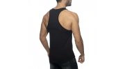 DEBARDEUR EN COTON COL U NOIR AD997 - ADDICTED