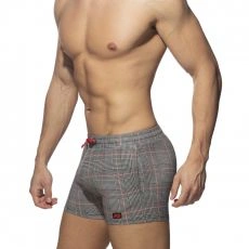 SHORT IMPRIME ECOSSAIS NOIR AD1055 - ADDICTED