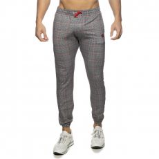 PANTALON IMPRIME ECOSSAIS NOIR AD1053 - ADDICTED