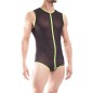 BODY TANGA NOIR ET JAUNE - 333S2 - WOJOER