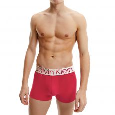 PACK DE 3 BOXERS COURTS BLEU ROUGE ET KAKI LOGOTÉE CK NB3130A - CALVIN KLEIN