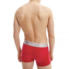 PACK DE 3 BOXERS COURTS BLEU ROUGE ET KAKI LOGOTÉE CK NB3130A - CALVIN KLEIN