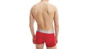 PACK DE 3 BOXERS COURTS BLEU ROUGE ET GRIS LOGOTÉE CK NB3130A - CALVIN KLEIN