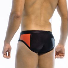 SLIP DE BAIN NOIR MONDRIAN BRAZIL CUT - MODUS VIVENDI