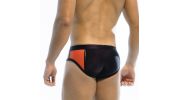 SLIP DE BAIN NOIR MONDRIAN BRAZIL CUT - MODUS VIVENDI