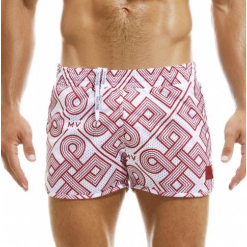 SHORT DE BAIN/SPORT GORDIAN ROUGE - MODUS VIVENDI