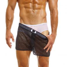 SHORT DE BAIN/SPORT DOUBLE EMPLOI NOIR - MODUS VIVENDI