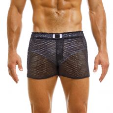 SHORT DE BAIN/SPORT DOUBLE EMPLOI NOIR - MODUS VIVENDI