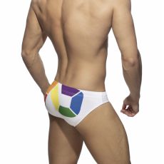 BIKINI DE BAIN PACK UP PRIDE BLANC ADS222 - ADDICTED