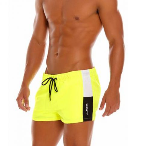 MINI SHORT DE BAIN SUNSET JAUNE FLUO 1578 - JOR