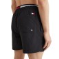 SHORT DE BAIN UNI NOIR M02509 - TOMMY HILFIGER