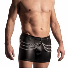 BOXER LONG CATENA SIMILI NOIR M2222 - MANSTORE