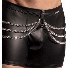 BOXER LONG CATENA SIMILI NOIR M2222 - MANSTORE